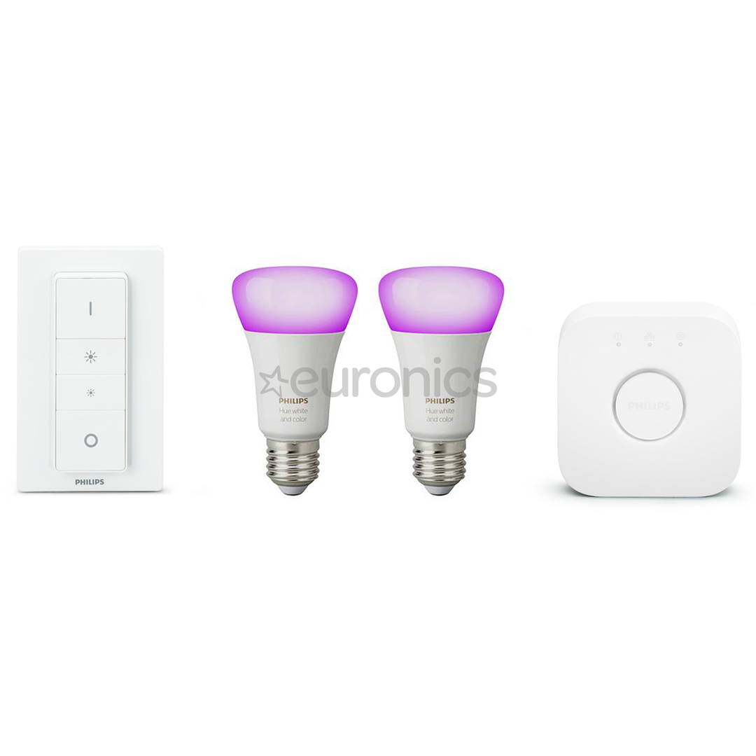 Nutivalgusti komplekt Philips Hue White and Color Ambiance (E27)
