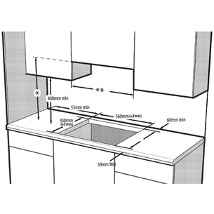 Beko, laius 58 cm, raamita, must - Integreeritav induktsioonpliidiplaat