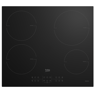 Beko, width 58 cm, frameless, black - Built-in Induction Hob