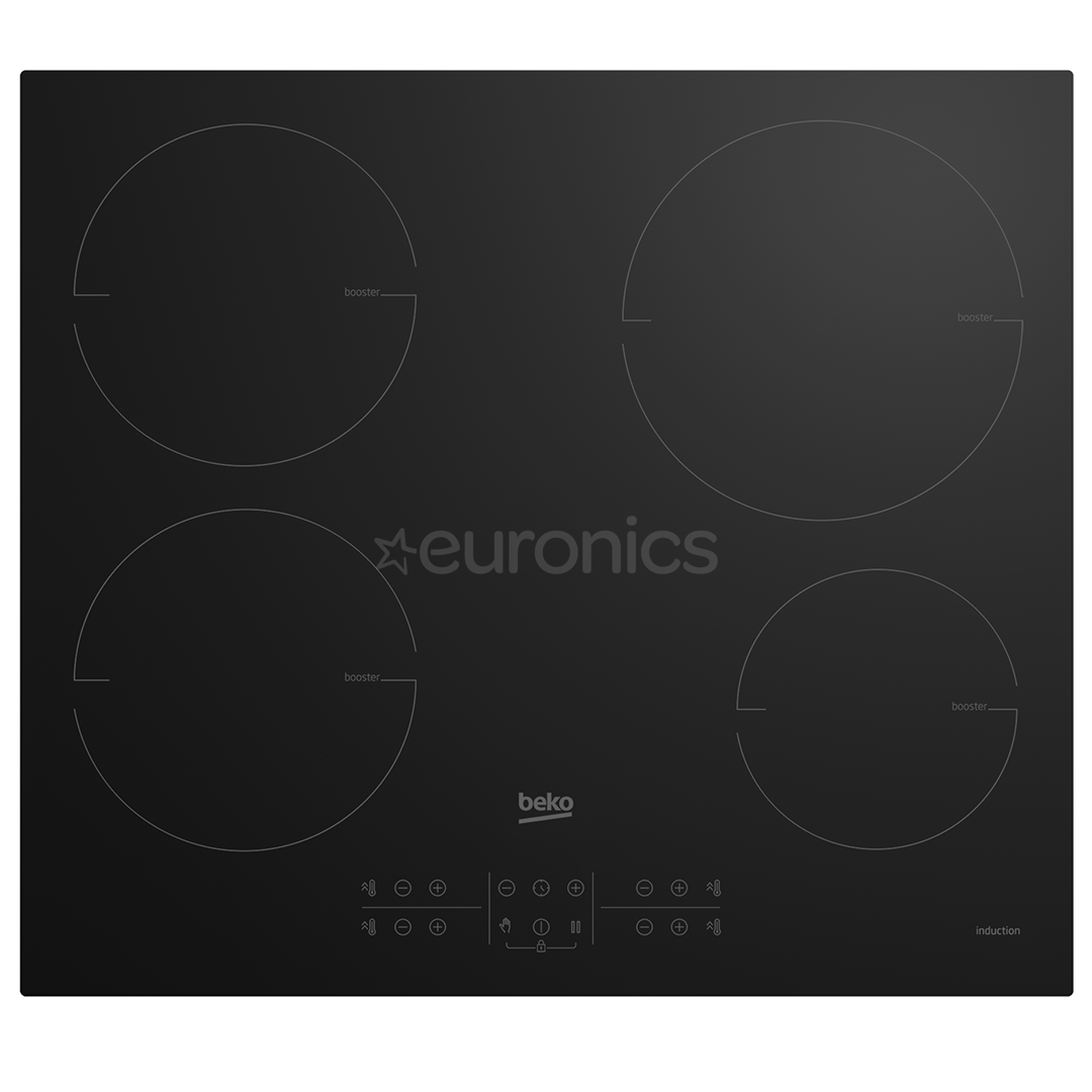 Beko, width 58 cm, frameless, black - Built-in Induction Hob