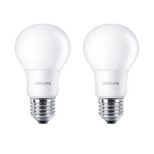 2 светодиодные лампы Philips Е27