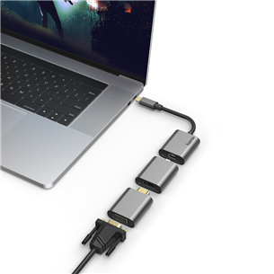 Комплект адаптеров 6 in 1 USB-C, Mini-DisplayPort, HDMI™, VGA Hama