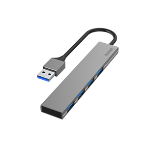 USB-хаб Hama 4 гнезда USB 3.0 Ultra-Slim