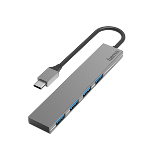 USB jagaja Hama USB-C 4 pesa USB 3.2 Ultra-Slim