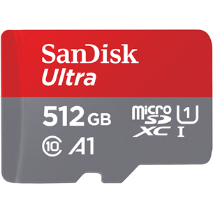 MicroSDXC mälukaart SanDisk Ultra + adapter (512 GB)