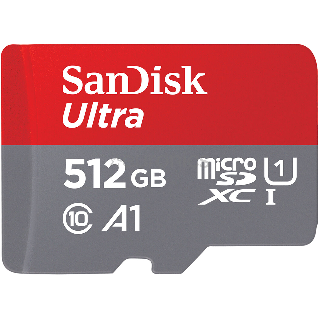 MicroSDXC mälukaart SanDisk Ultra + adapter (512 GB)