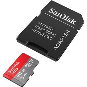 MicroSDXC Memory Card with Adapter SanDisk (512 GB)