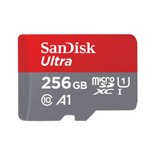 MicroSDXC mälukaart SanDisk Ultra + adapter (256GB)