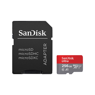 MicroSDXC Memory Card with Adapter SanDisk (256 GB)