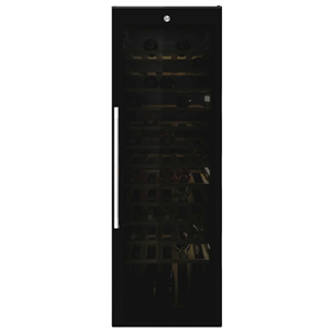 Hoover, capacity: 82 bottles, height 146 cm, black - Wine cooler