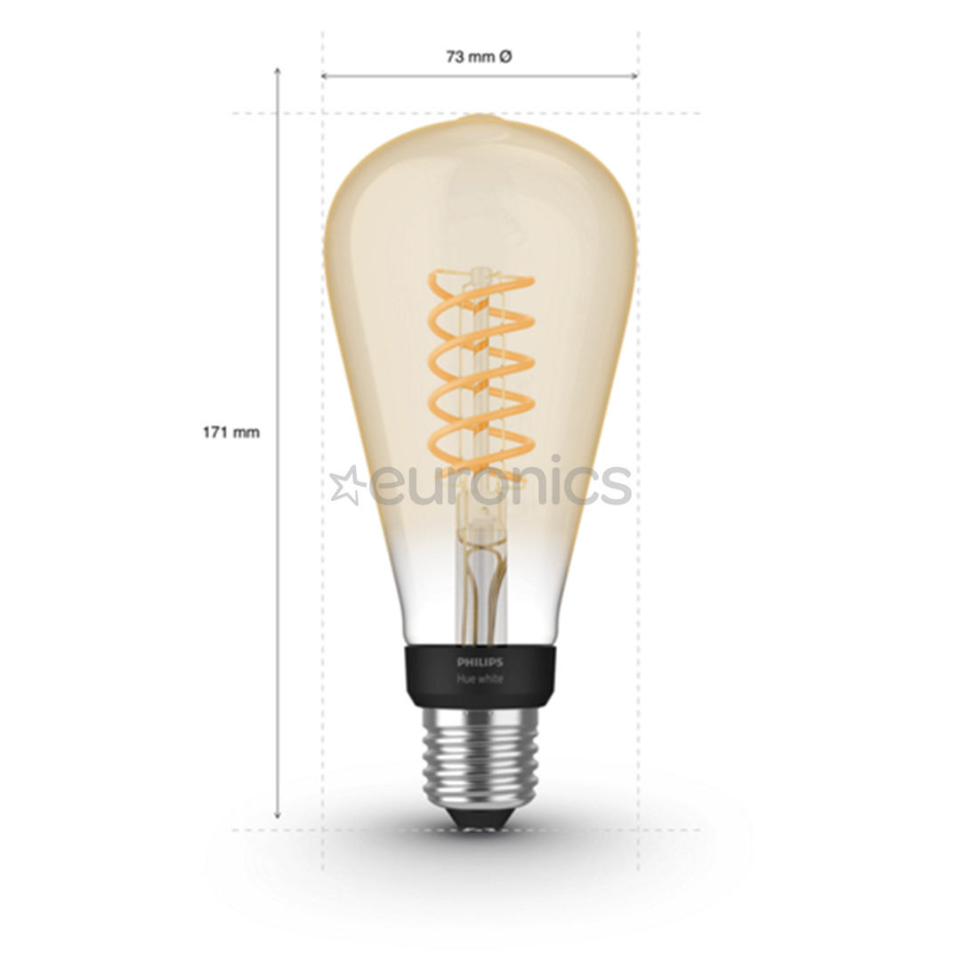 Philips Hue white Filament, E27, valge - Nutivalgusti