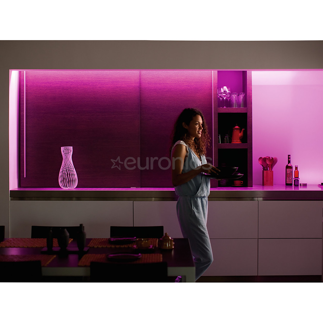 Philips Hue Lightstrip Plus, 1 m, mitmevärviline - LED valgusriba pikendus