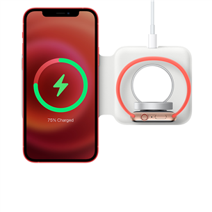 Apple MagSafe Duo Charger, белый - Двойное зарядное устройство