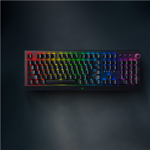 Razer BlackWidow V3 Pro Razer Green Switch, SWE, must - Mehaaniline klaviatuur