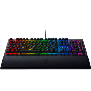 Razer BlackWidow V3 Razer Green Switch, SWE, must - Mehaaniline klaviatuur