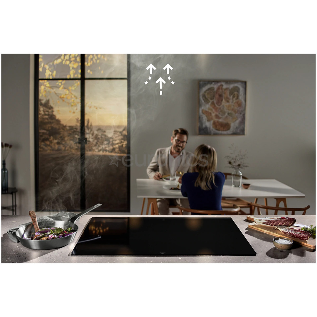 Electrolux, 700 m³/h, width 89.8 cm, black - Cooker Hood