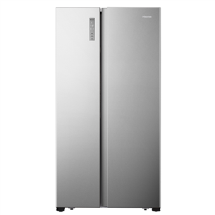 Hisense, NoFrost, SuperFreeze, 519 л, высота 179 см, серебристый - SBS-холодильник