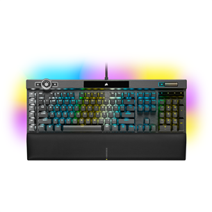 Corsair K100 Cherry MX Speed Black, SWE, must - Mehaaniline klaviatuur