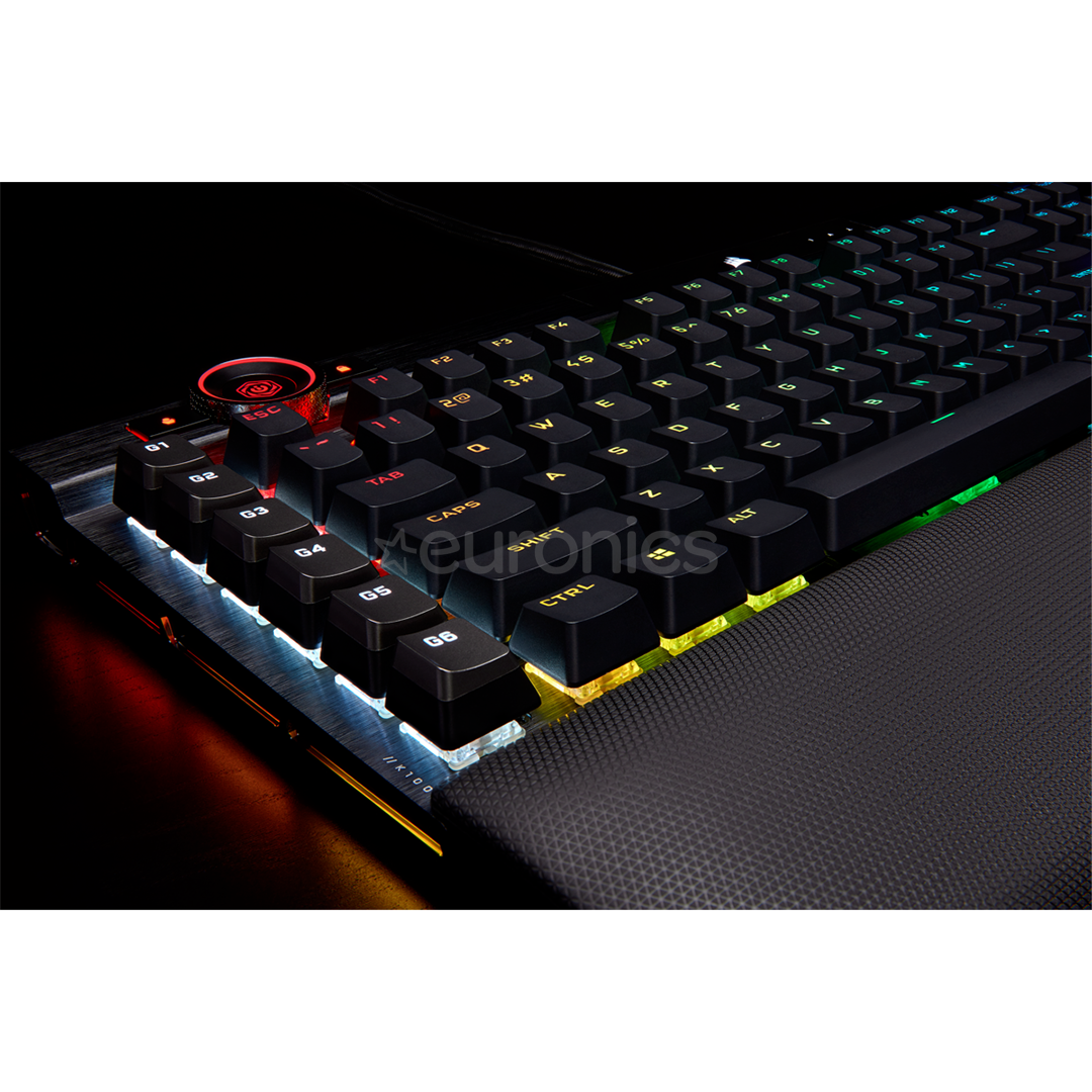 Corsair K100 Cherry MX Speed Black, SWE, black - Mechanical Keyboard