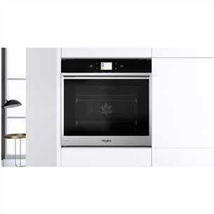 Whirlpool, 73 л, черный/нерж. сталь - Интегрируемый духовой шкаф