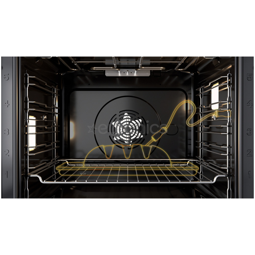 Whirlpool, 73 L, black/inox - Built-in oven