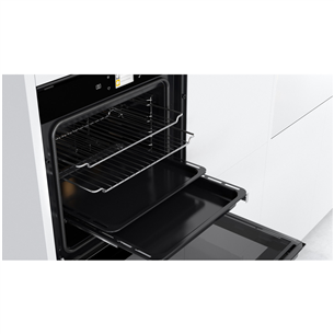 Whirlpool, pyrolytic cleaning, Cook4, 73 L, black - Built-in Oven