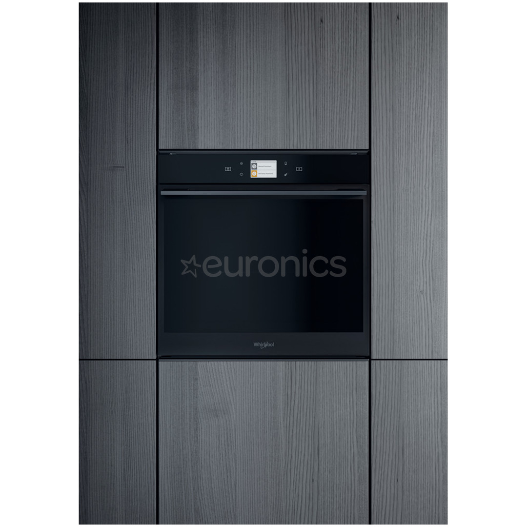 Whirlpool, пиролитическая очистка, Cook4, 73 л, черный - Интегрируемый духовой шкаф