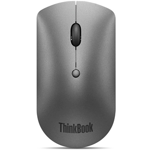 Lenovo ThinkBook Bluetooth Silent, vaikne, hall - Juhtmevaba optiline hiir