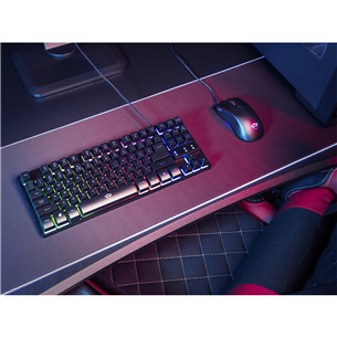 Trust GXT 833 Thado TKL, SWE, must - Klaviatuur