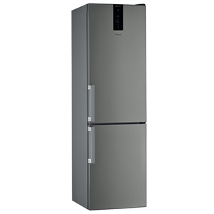 Whirlpool, 348 L, height 202 cm, inox - Refrigerator