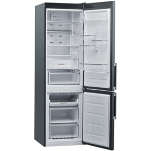 Whirlpool, 348 L, height 202 cm, inox - Refrigerator