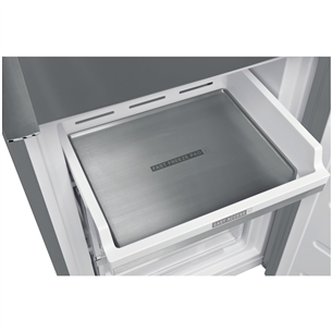 Whirlpool, 348 L, height 202 cm, inox - Refrigerator