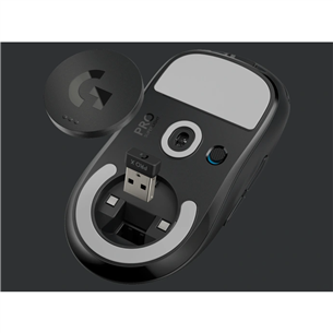 Logitech Pro X, black - Wireless Optical Mouse