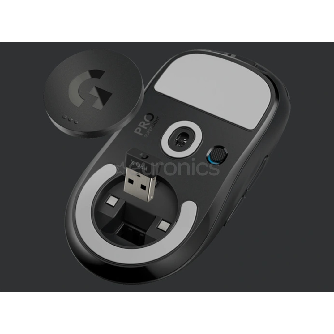 Logitech Pro X, must - Juhtmevaba optiline hiir