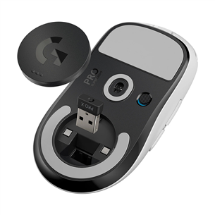 Logitech Pro X, white - Wireless Optical Mouse