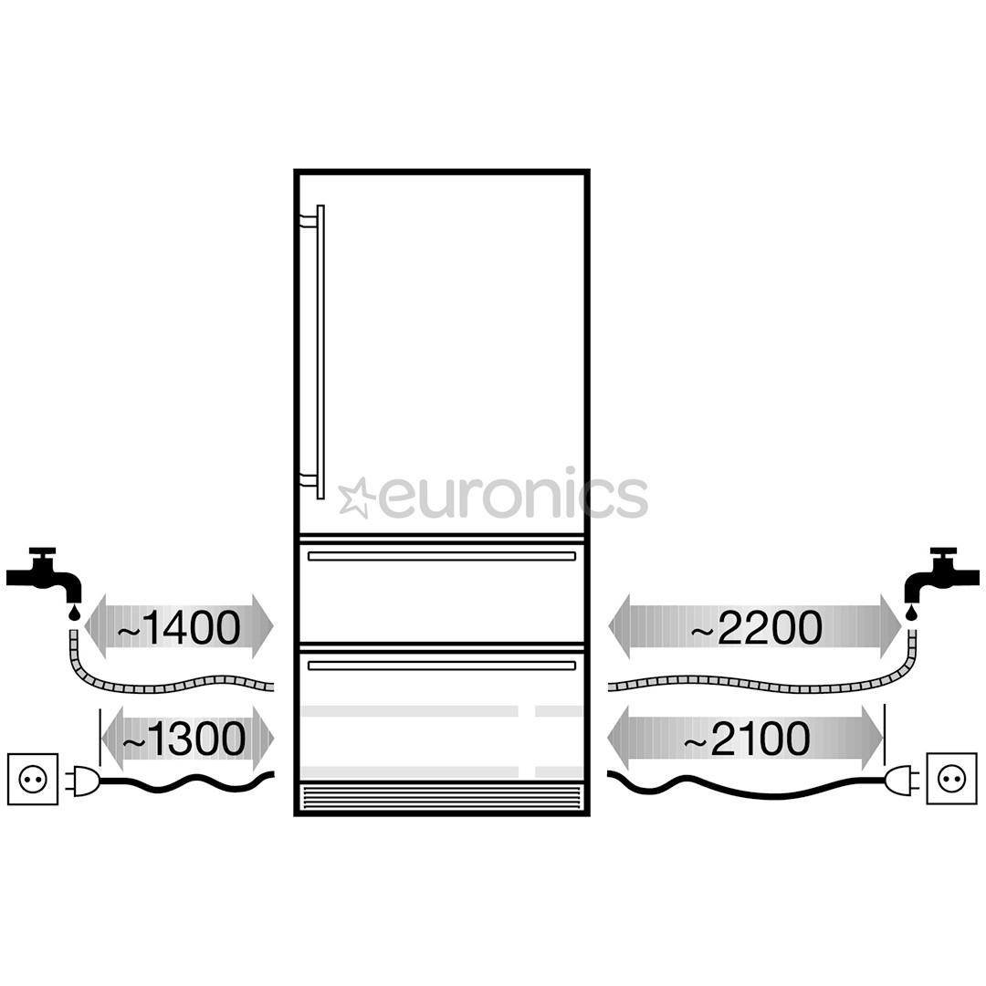 Liebherr, 402 L, kõrgus 203 cm - Integreeritav külmik