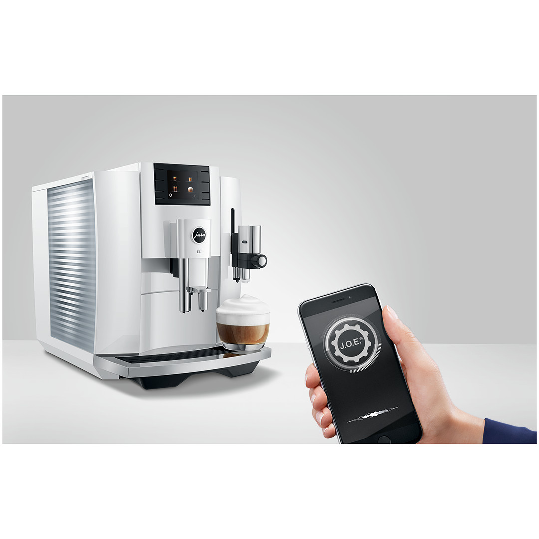 JURA E8 Piano White - Espressomasin