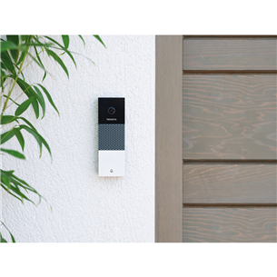 Netatmo Smart Video Doorbell, 2 Mpx, WiFi, inimese tuvastus, öörežiim, must/hall/valge - Nutikas uksekell kaameraga