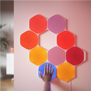 Nanoleaf Shapes Hexagons, 9 paneeli, valge - Nutivalgusti stardikomplekt