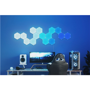 Nanoleaf Shapes Hexagons, 9 paneeli, valge - Nutivalgusti stardikomplekt