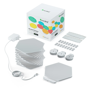 Nanoleaf Shapes Hexagons, 15 panels, white - Smart Lights Starter Kit NL42-6002HX-15PK