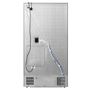 Hisense, water & ice dispenser, 585 L, height 179 cm, inox - SBS Refrigerator