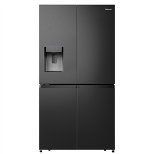 Hisense, water dispenser, 585 L, height 179 cm, black - SBS Refrigerator RQ760N4AFF