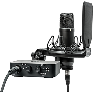 Microphonei komplekt Rode NT1A, USB, USB-C, XLR, black - Microphone