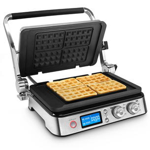 DeLonghi, 1800 W, black/inox - Multigrill + waffle plates