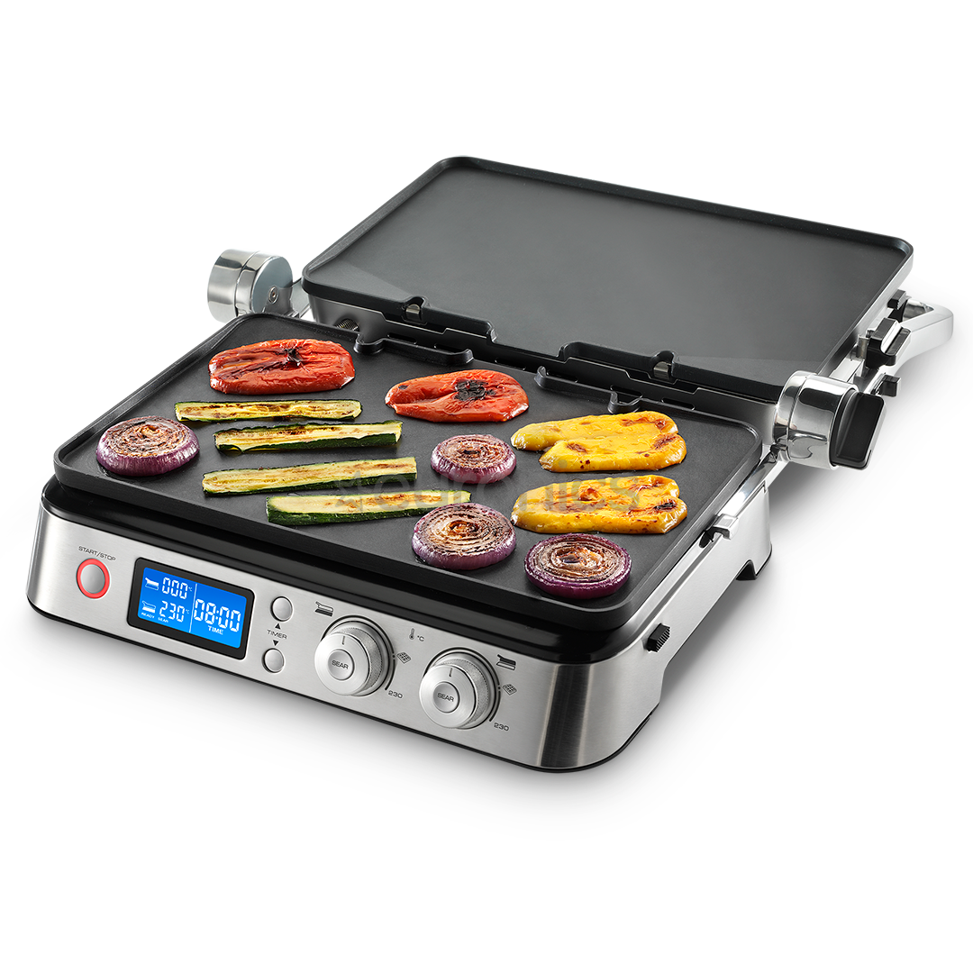DeLonghi, 1800 W, black/inox - Multigrill + waffle plates