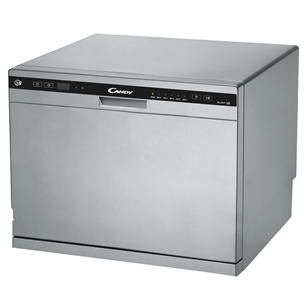 Candy, 8 place settings, height 59.5 cm, compact, grey - Dishwasher CDCP8S