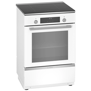 Bosch Serie 6, 66 L, white - Freestanding Induction Cooker