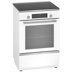 Bosch Serie 6, 66 L, white - Freestanding Induction Cooker HLT59E020U