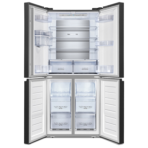 Hisense, water dispenser, 454 L, height 181 cm, black - SBS Refrigerator